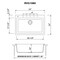 Ruvati 33 x 22 inch epiGranite Drop-in Topmount Granite Composite Single Bowl Kitchen Sink Urban Gray RVG1080UG - alternate 2
